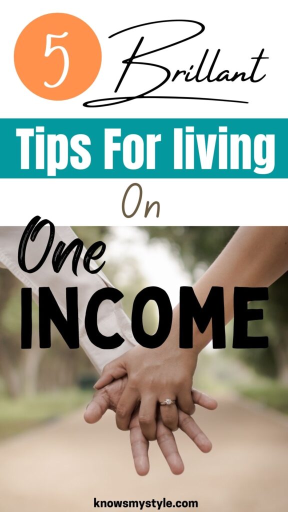 5 brillant tips for living on one income