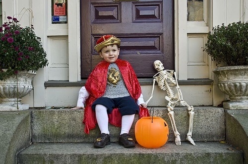halloween fall costume skeleton
