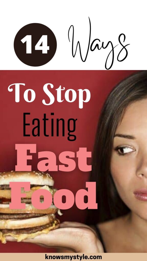 how to quit eating fast food
