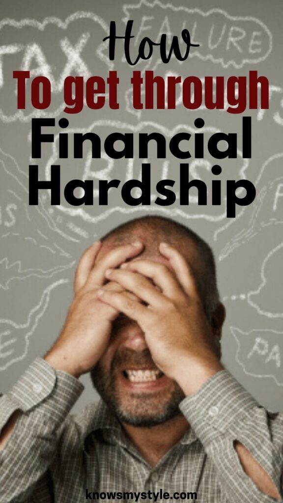 How to get through financial hardship