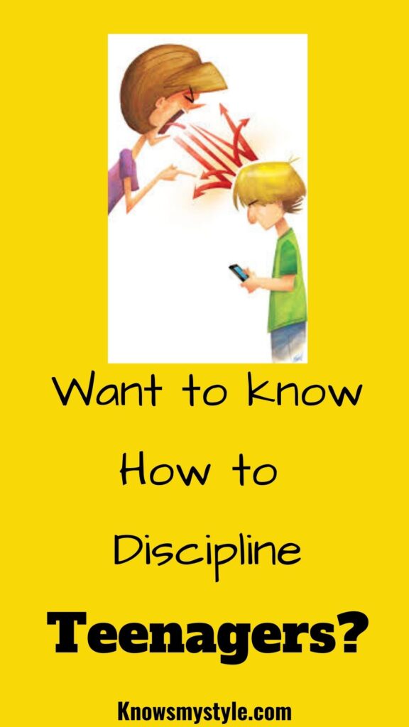 How to discipline Teenagers
