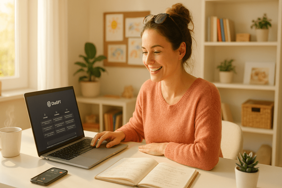 AI side hustles for moms